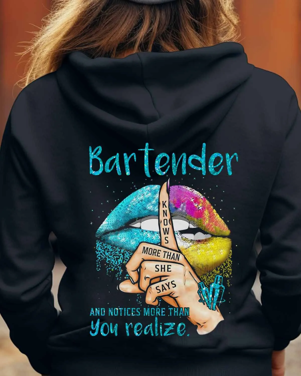 Awesome Bartender- T- shirt-#M150923NOTIC1BBARTZ8