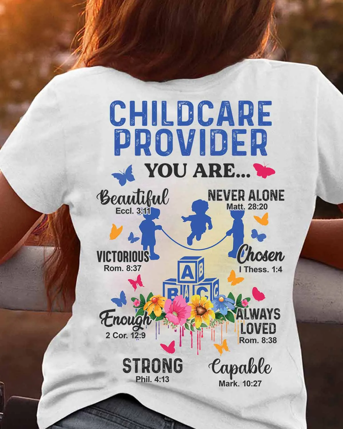Awesome Childcare Provider -T- shirt-#F100823YOUARE1BCHPRZ4