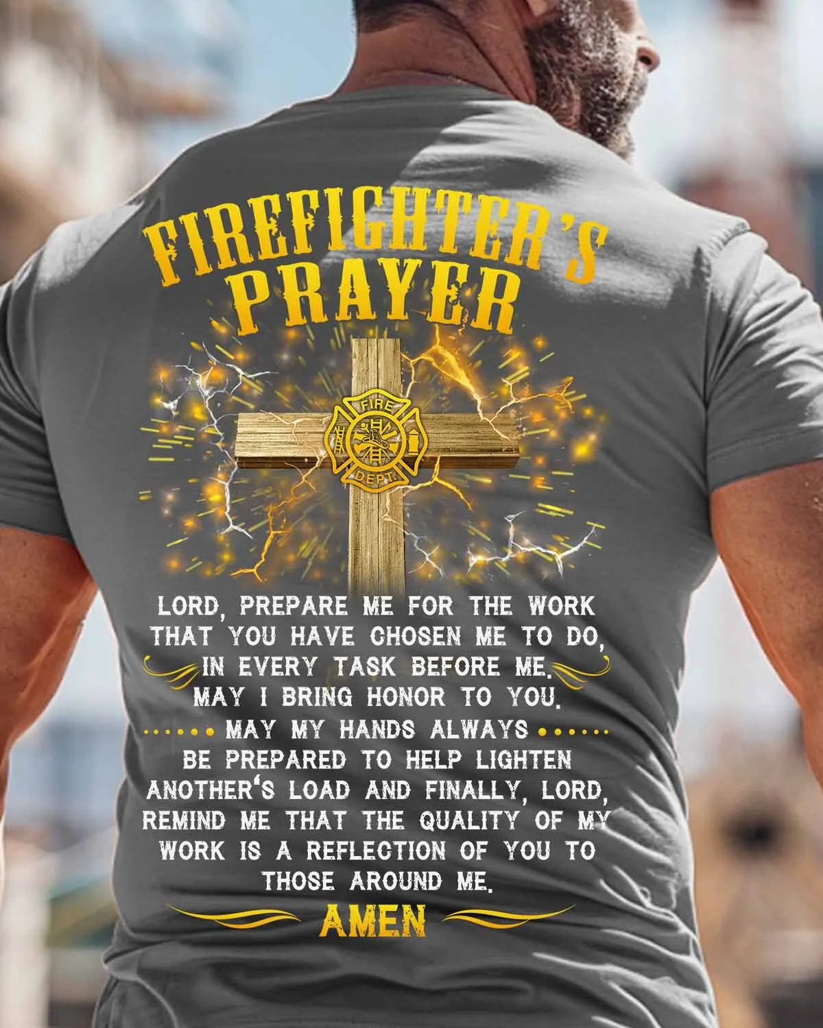 Awesome Firefighter’s Prayer-T-shirt-#M250624EVTAS6BFIREZ4