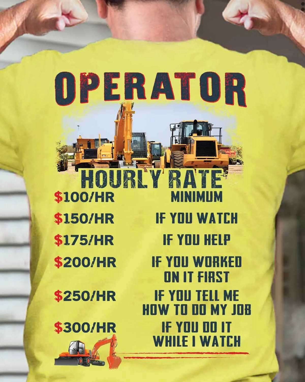 Awesome Operator hourly rate-T- shirt-#M310823HORLY7BOPERZ6
