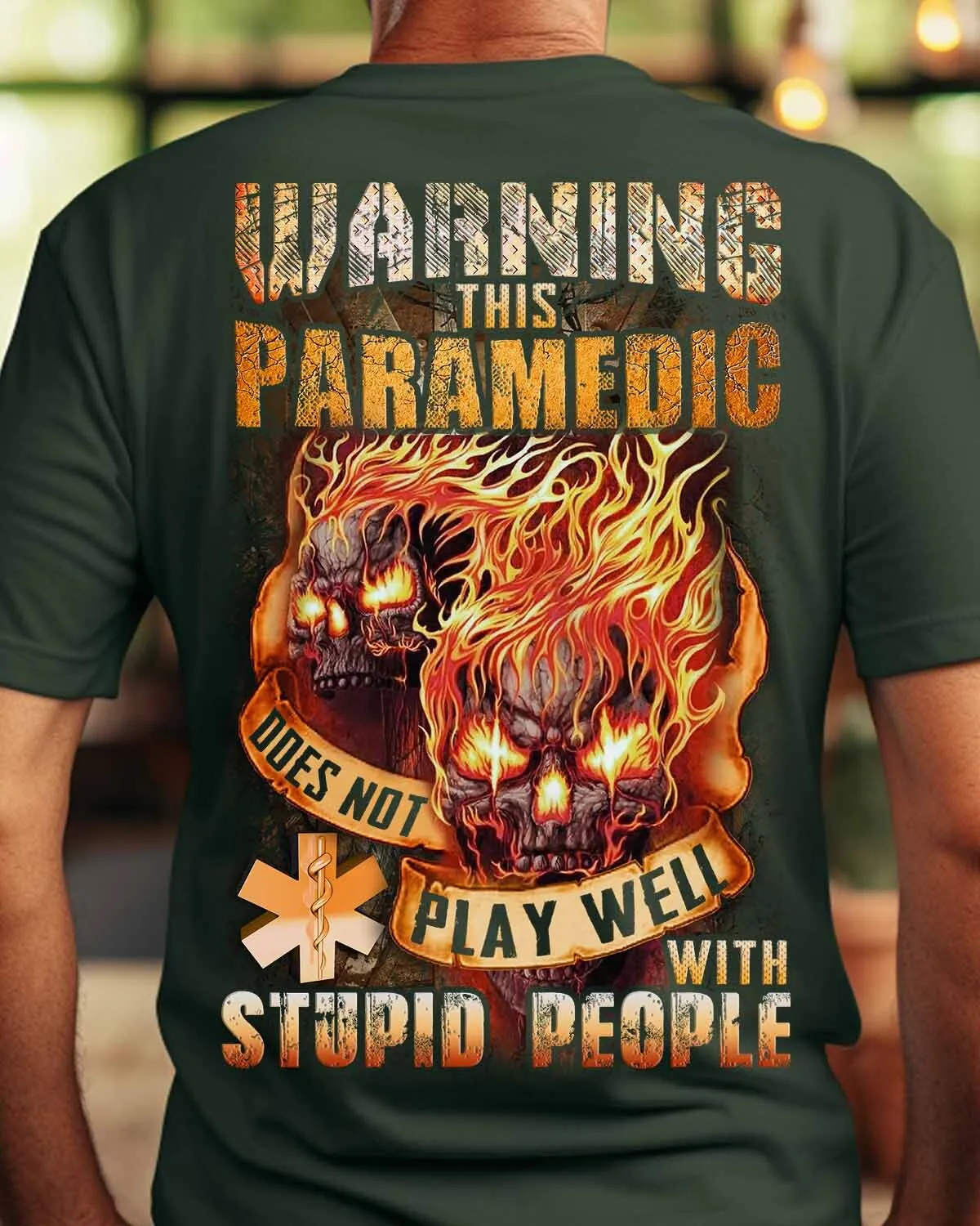 “Paramedic T-Shirt | Warning #F080723PLAWE9BPARAZ4