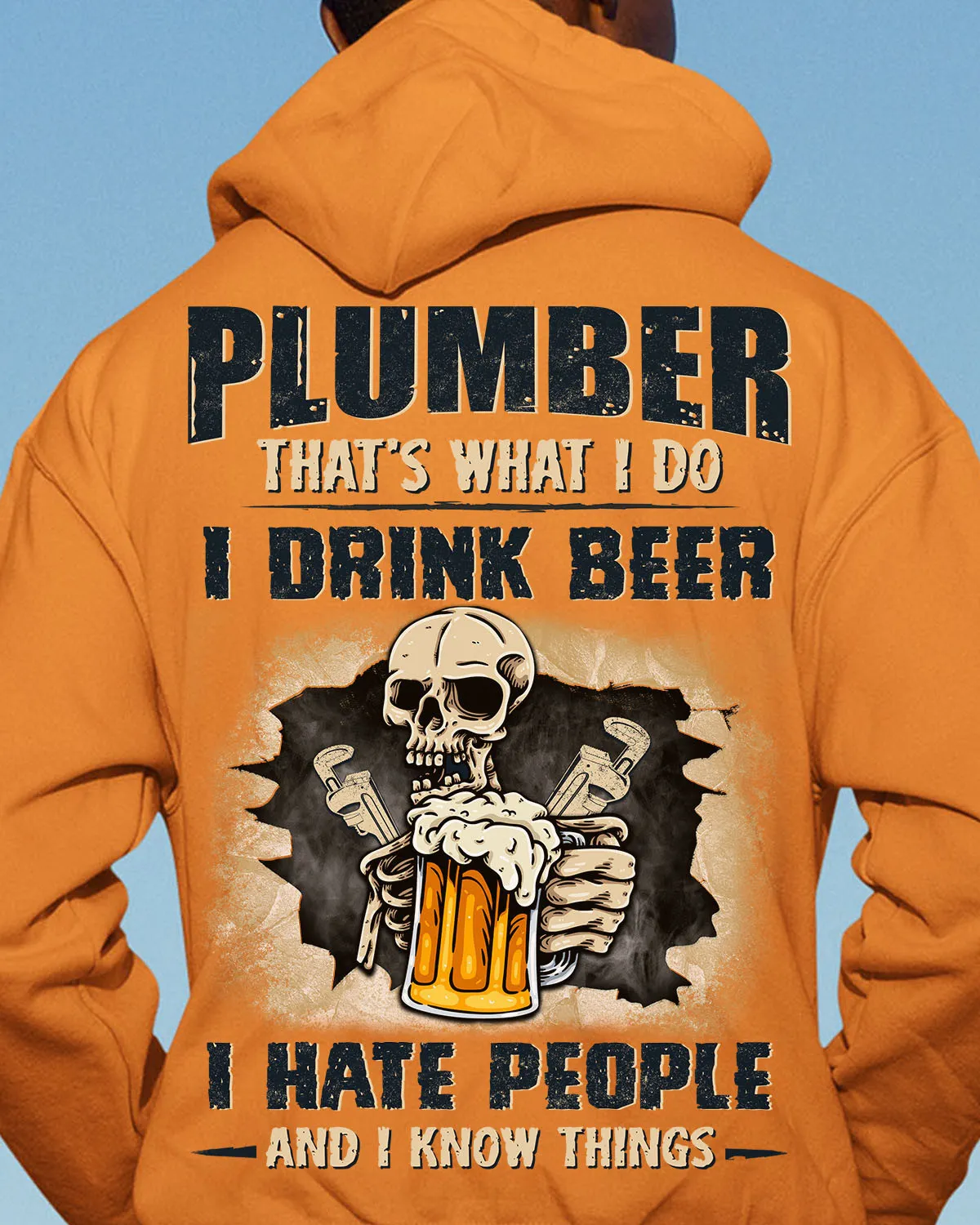 Awesome Plumber-Hoodie -#M241023HATPEPL2BPLUMZ2