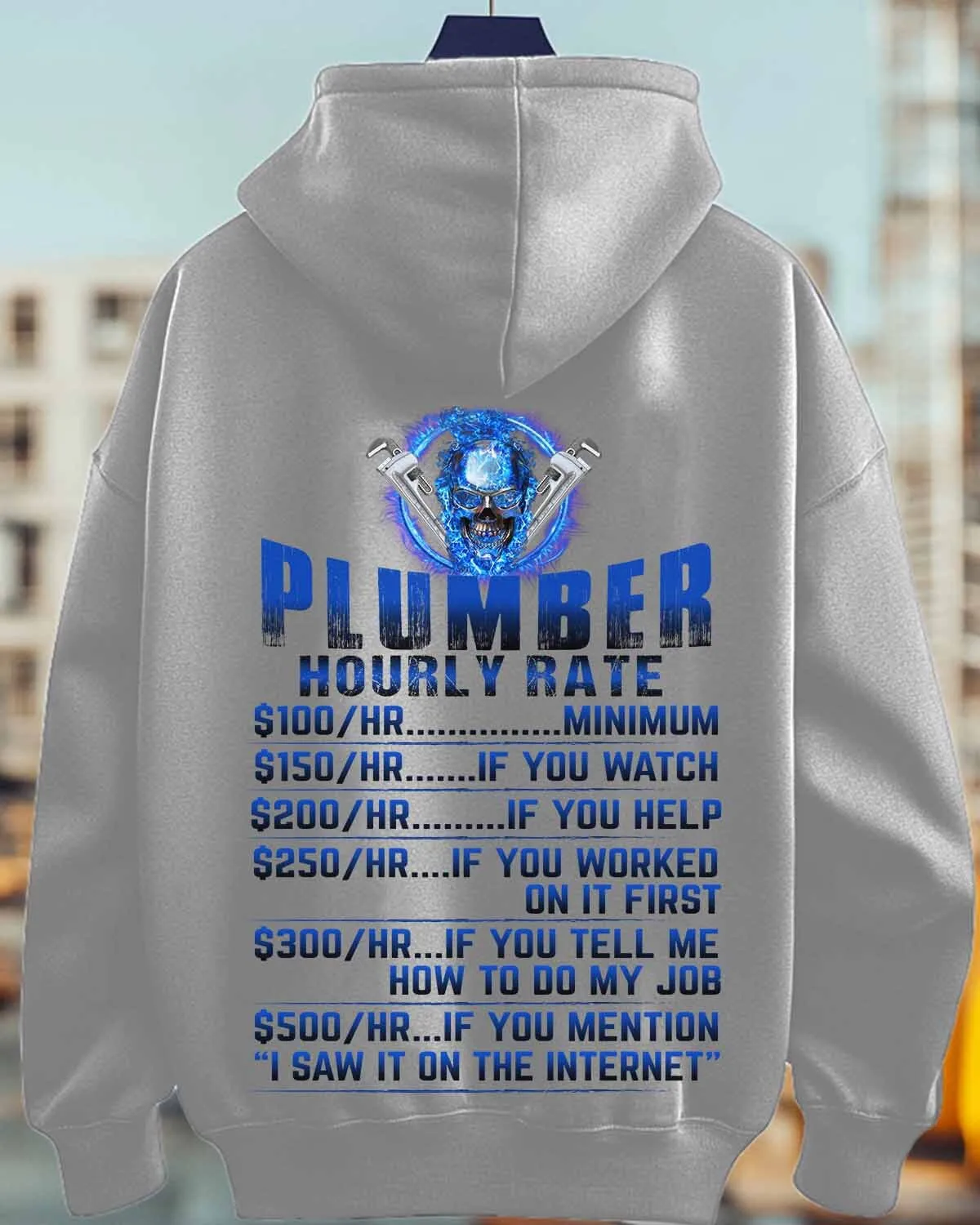 Awesome Plumber Hourly Rate-Hoodie-#M291124HORLY9BPLUMZ6