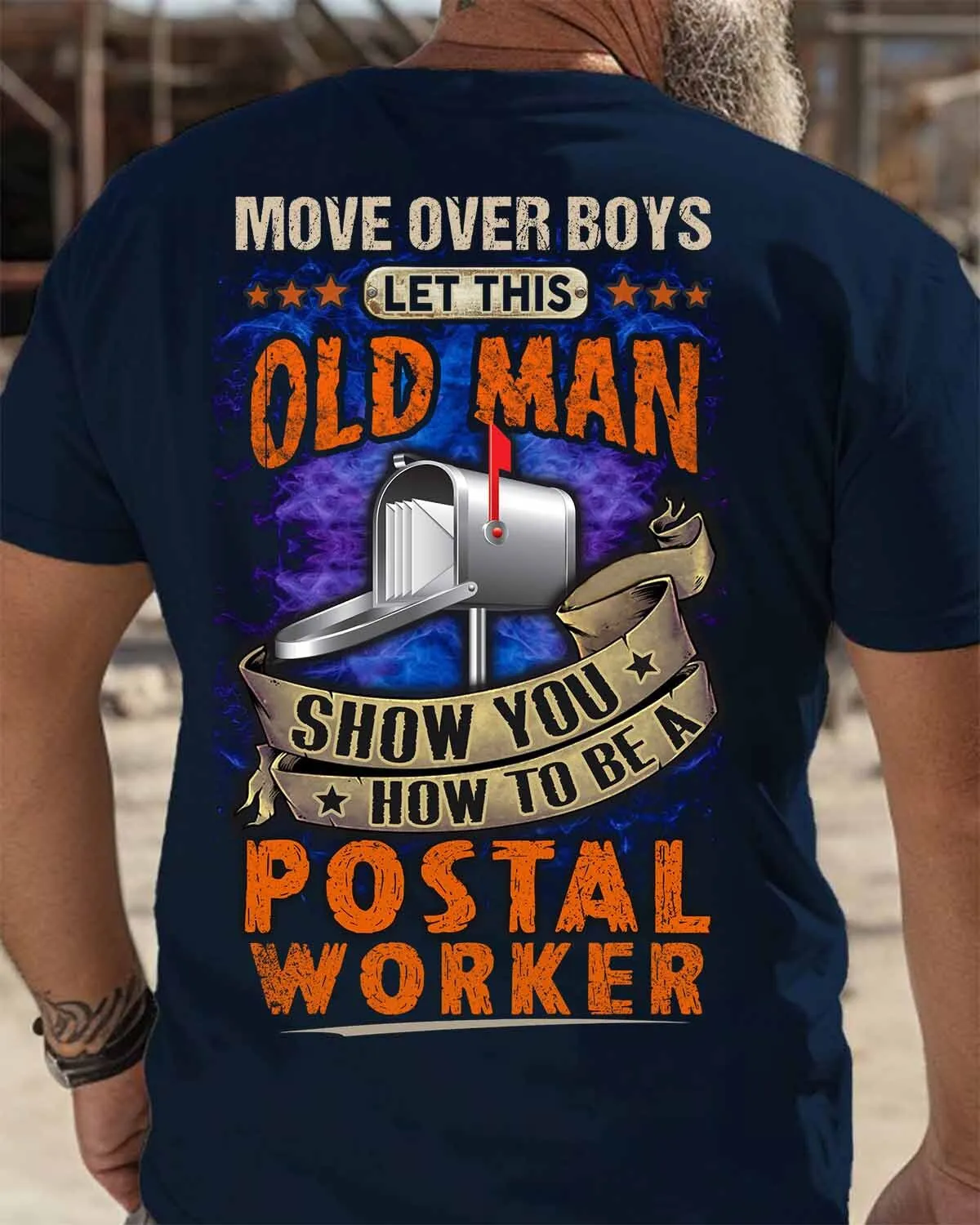 Awesome Postal Worker -T-shirt-#F070824OVBOY10BPOWOZ4