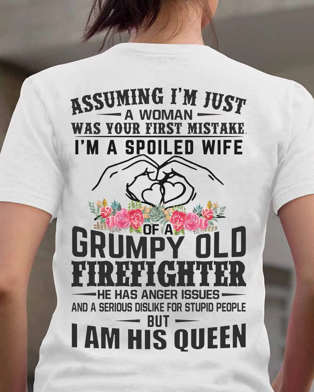 Assert Your Strength and Love with Our Firefighter-themed T-Shirt for Women #170922HISQU1BFIREZ6