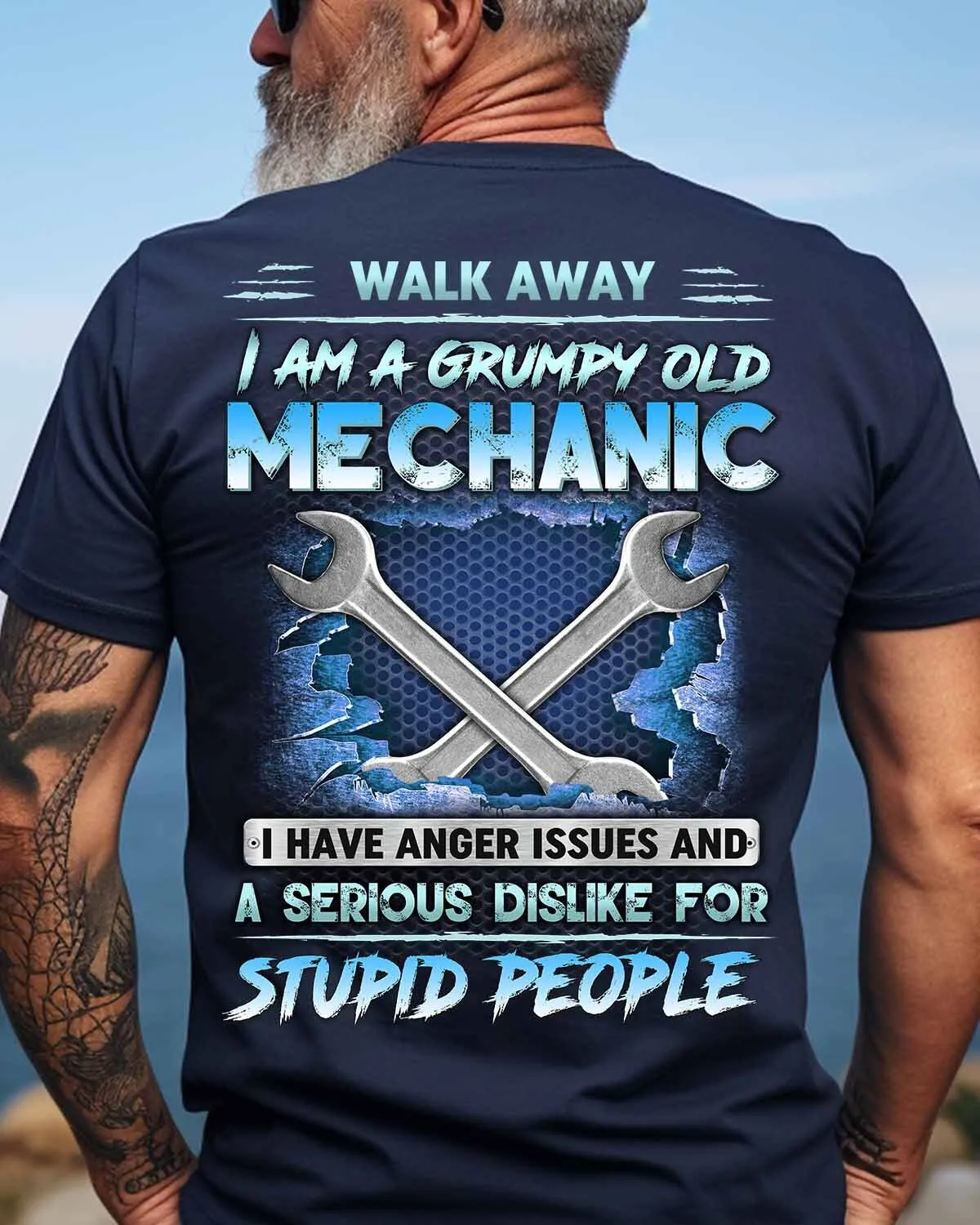 I am a Grumpy Old Mechanic-T-shirt-#M200124ANGIS19BMECHZ6