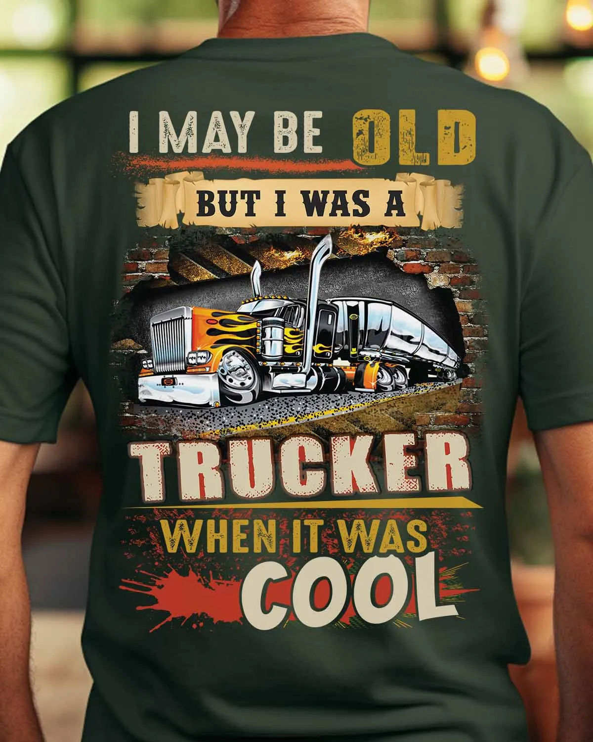 “Vintage Nostalgia Trucker-T-shirt #M040723WASCO1BTRUCZ6