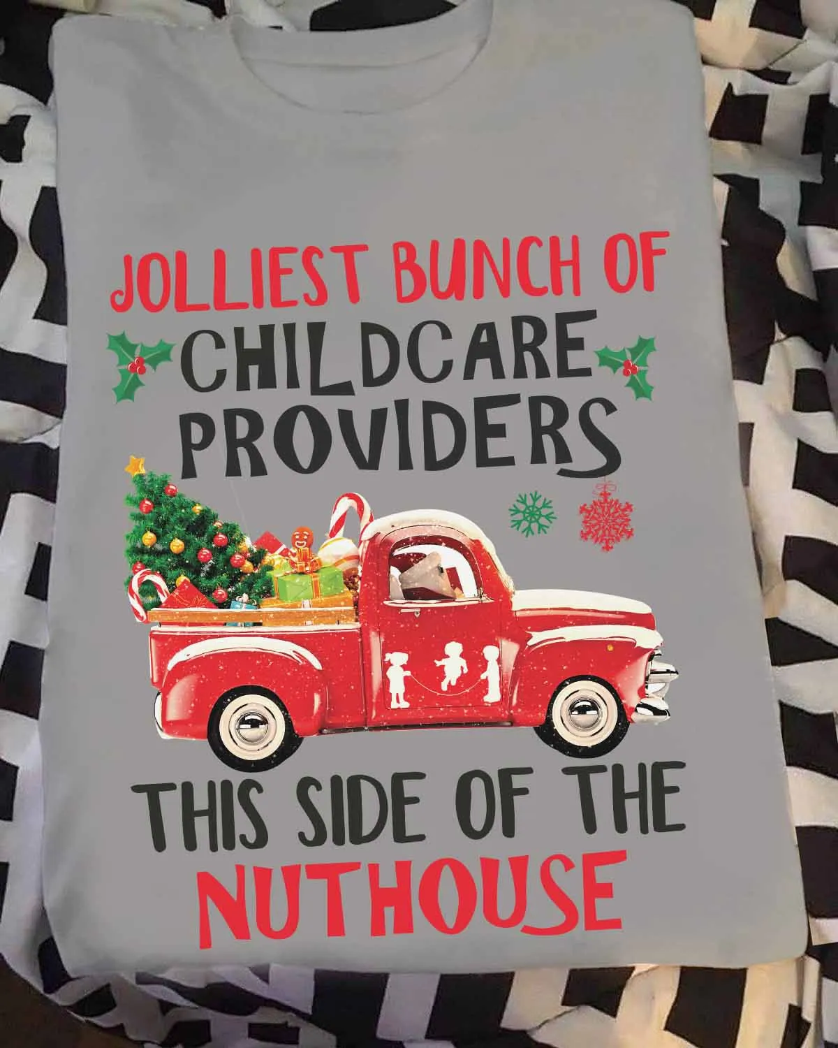 “Get Festive with Our Childcare Provider T-Shirt #250822jolis4fchprap