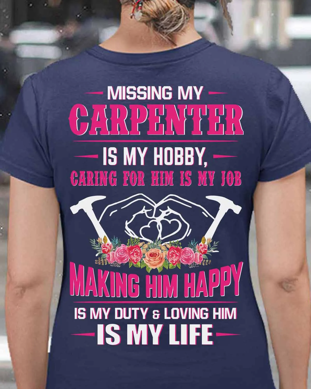 Express Your Love for Your Carpenter Partner with our Blue Carpenter T-Shirt #M060723MISIN7BCARPZ9
