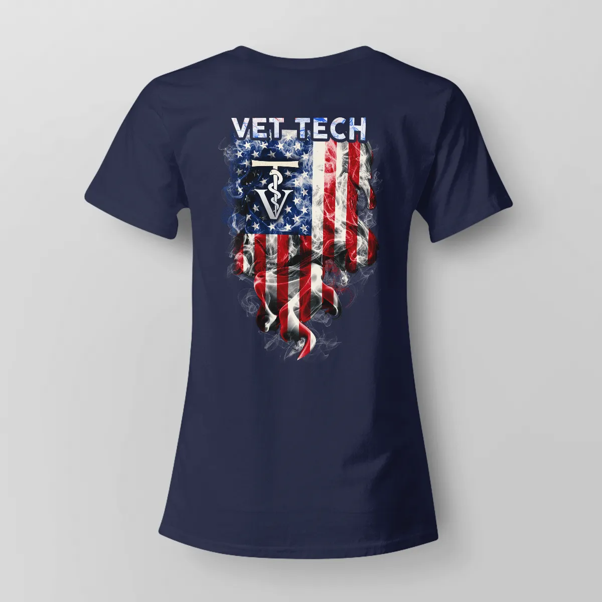 Vet Tech American Flag T-Shirt – Patriotic Garment for Veterinary Technicians