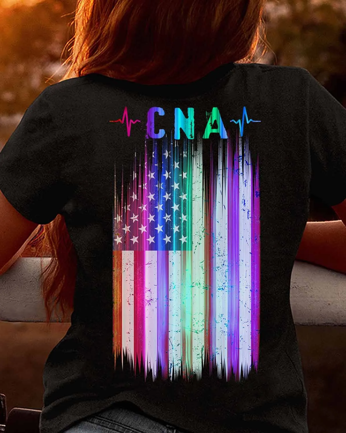 Show Your Patriotism with Our CNA Black T-Shirt – Epic Professions #F130423NOLILO3BCNAZ4