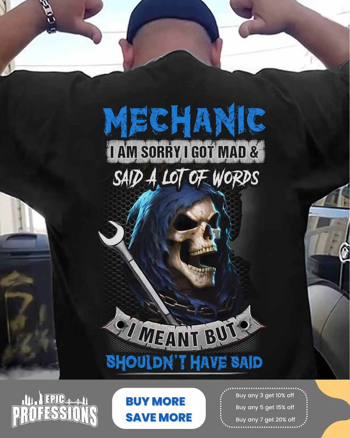 “Mechanic T-Shirt #150323WORDS1BMECHZ6