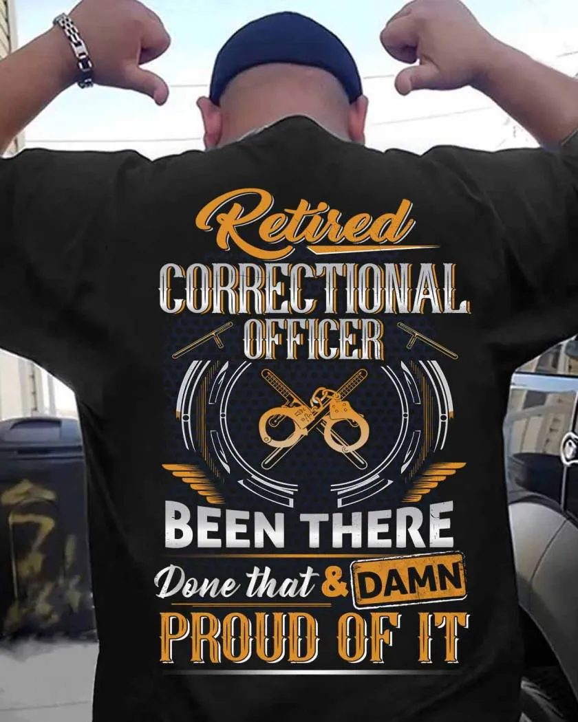 Retired Correctional Officer-T-shirt-#M100824PROIT6BCOOFZ6