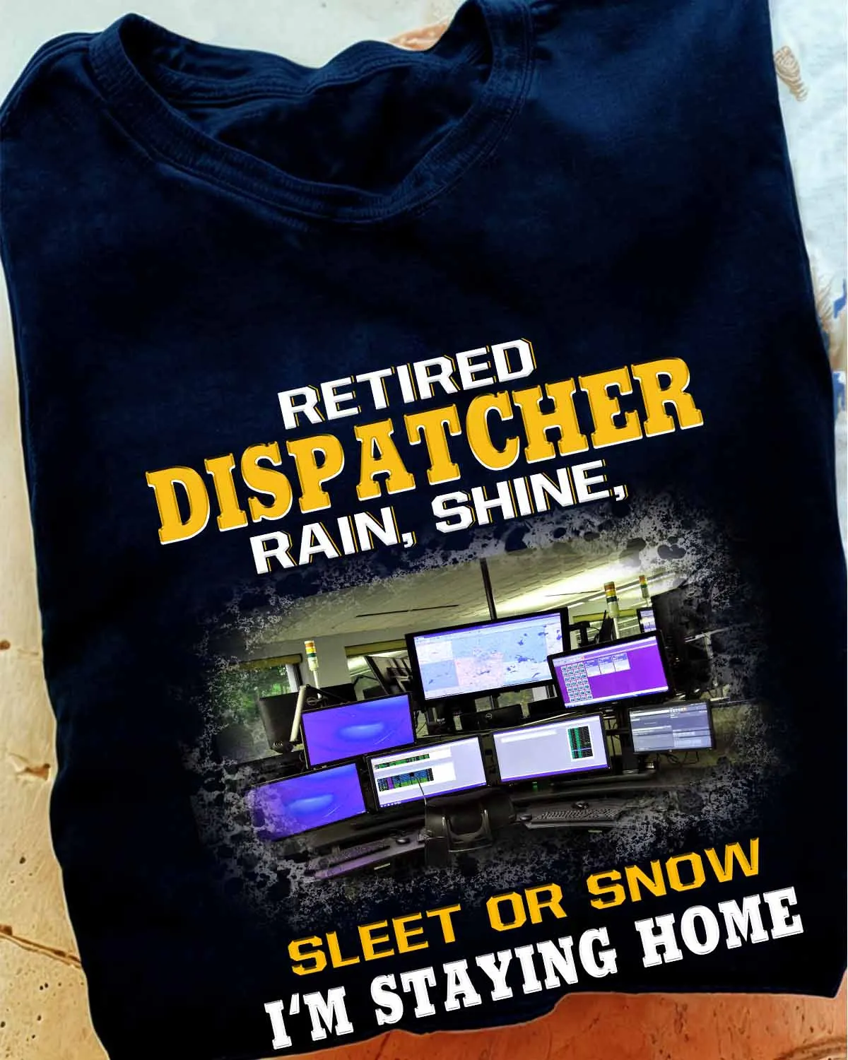 Retired Dispatcher-T-shirt-#F180624SLEET5FDISPZ4