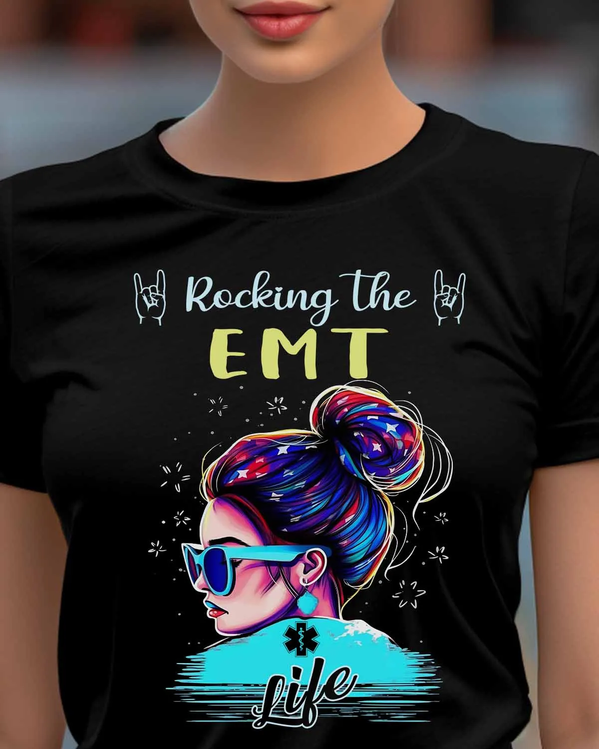 Rocking the EMT Life T-Shirt | Show Your passion for the EMT Profession #F130523ROKTHE6FEMTZ4