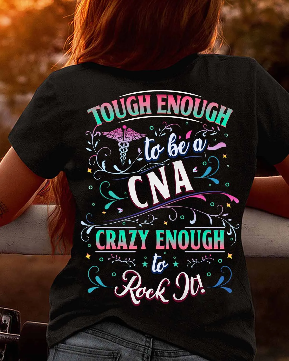 Tough Enough to be a CNA-T-shirt-#F050424ROKIT13BCNAZ4
