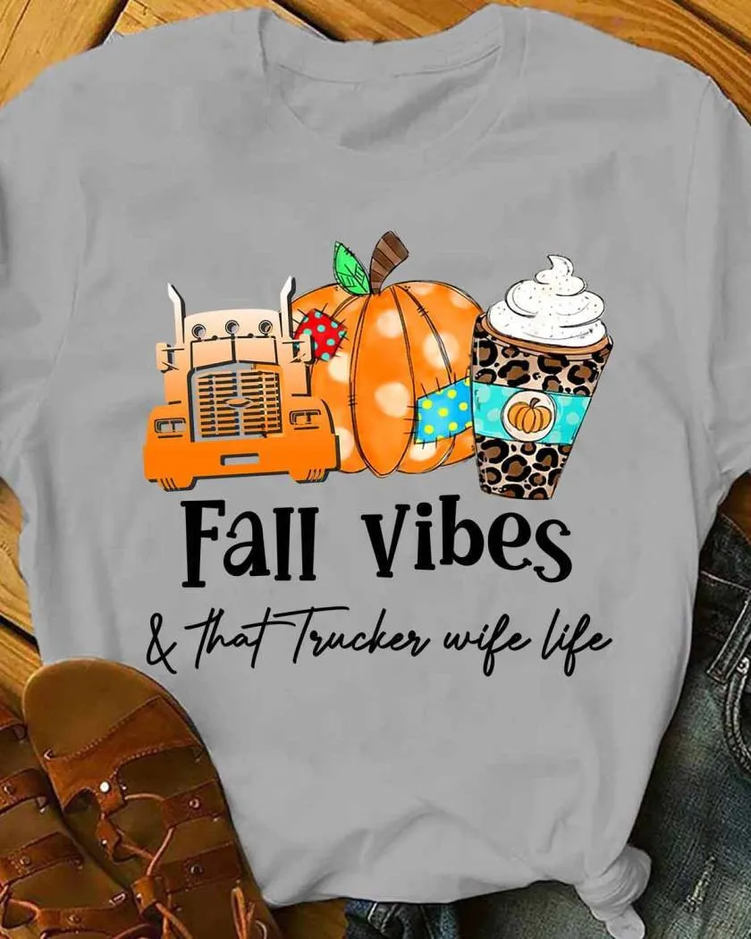 Trucker Wife Life -T-shirt-#M040924FAVIB3FTRUCZ6