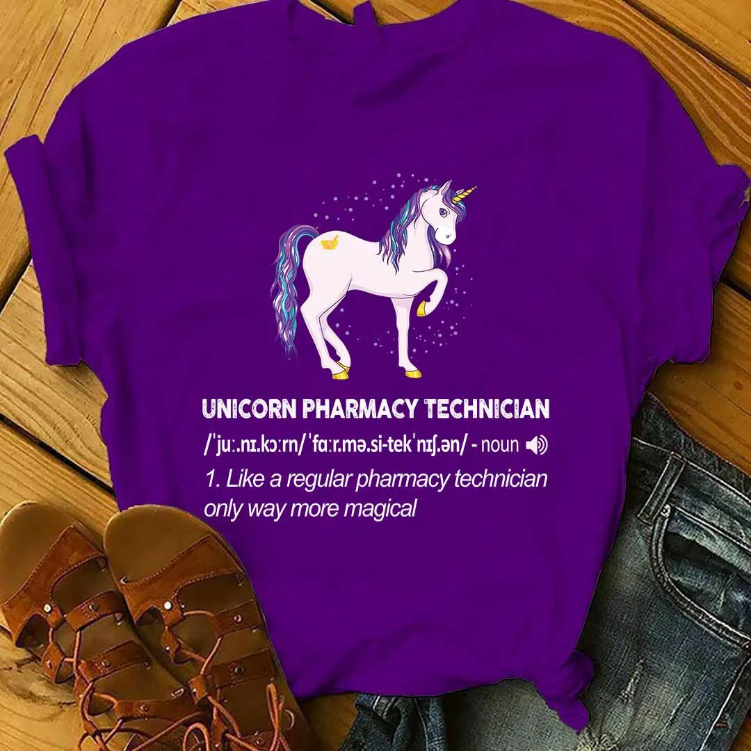 Unicorn Pharmacy Technician T-Shirt – Express Your Magical Side #090922MORMA1FPHTEAP