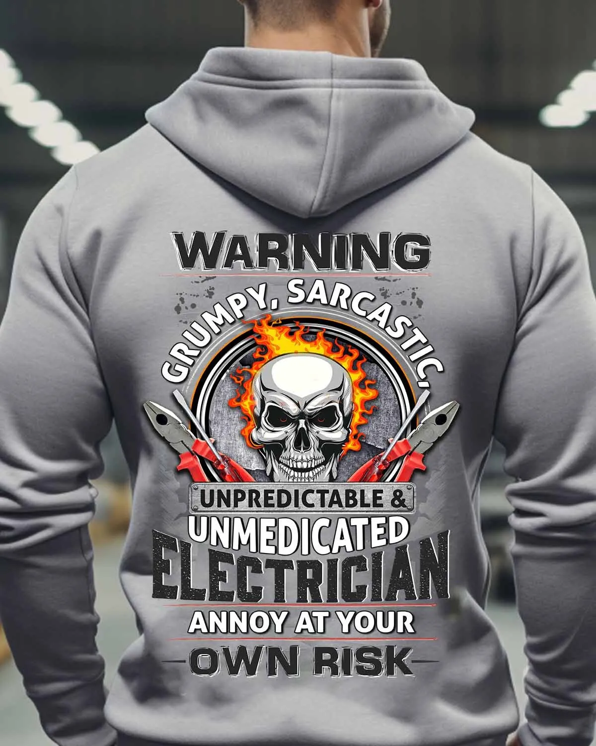 Unpredictable and unmedicated Electrician-Hoodie-#M070923UNPRE7BELECZ6