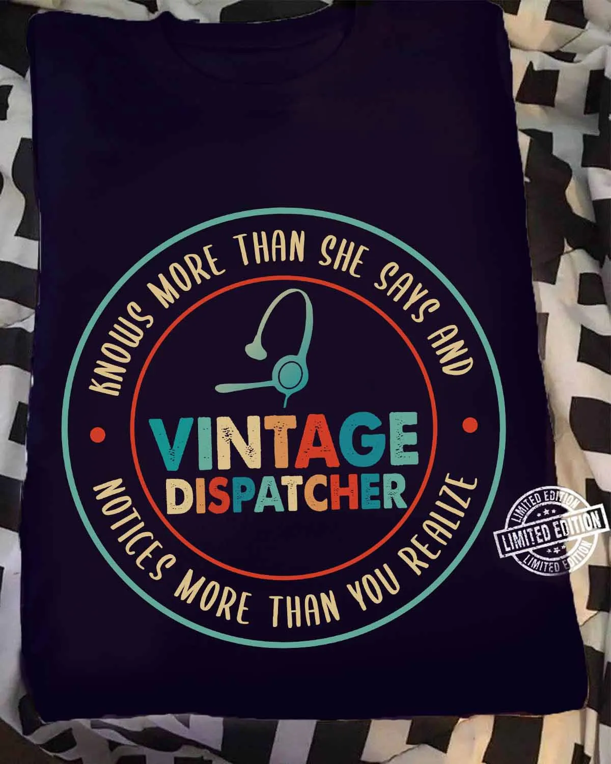 Vintage Dispatcher T-Shirt – Stylish Tribute to Unsung Heroes #240922VINTA8FDISPZ4
