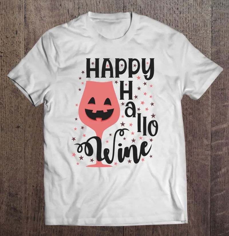 Happy Hallowine Essential Halloween Gift T-shirt