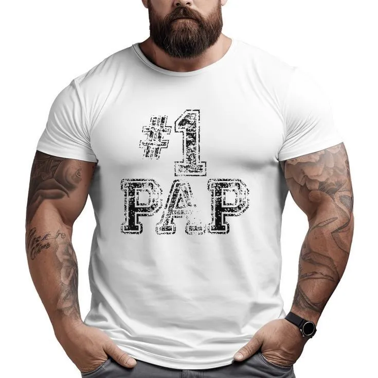 1 Pap Number One Sports Jersey Tee Big and Tall Men T-shirt