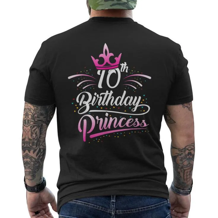 10 Years Old Birthday Outfitt For Girls Men’s Back Print T-shirt